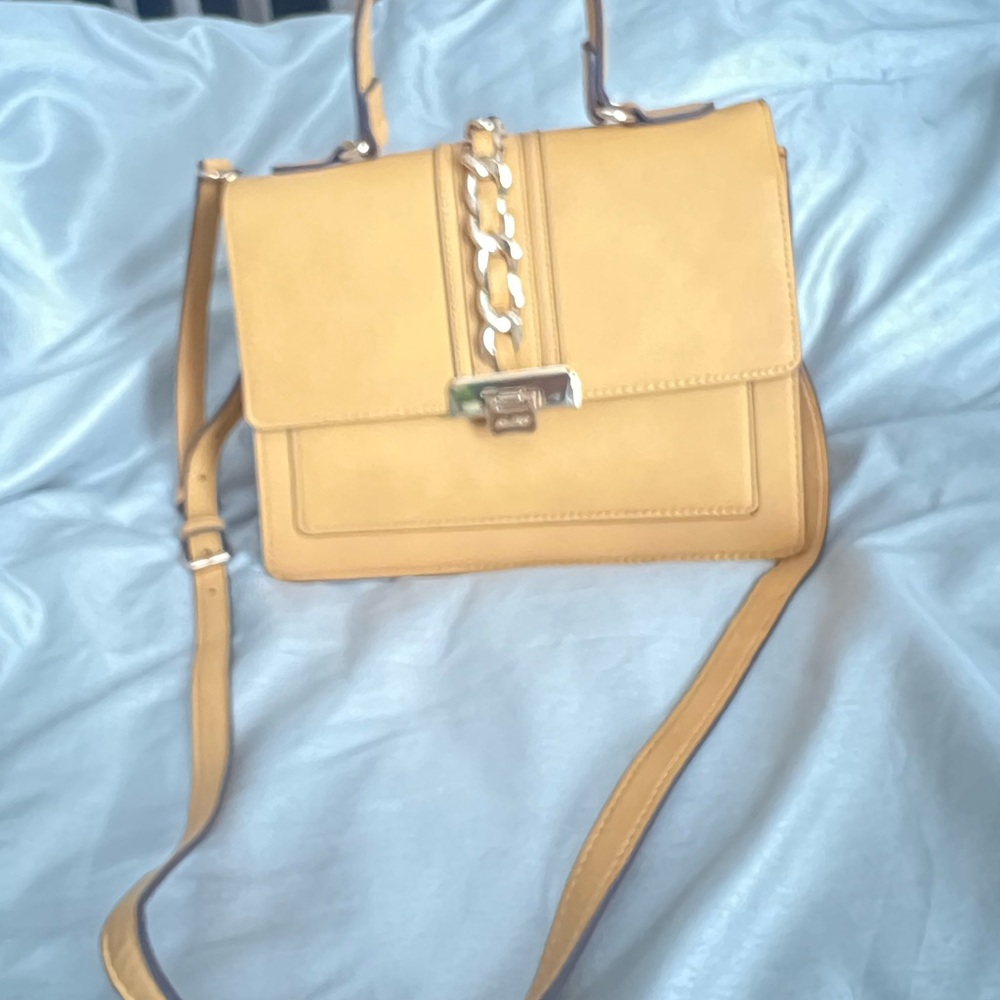 Aldo Elegant Yellow Handbag